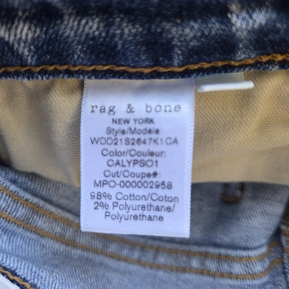 Rag & Bone Womens Nina High Rise Ankle Jeans Size… - image 8